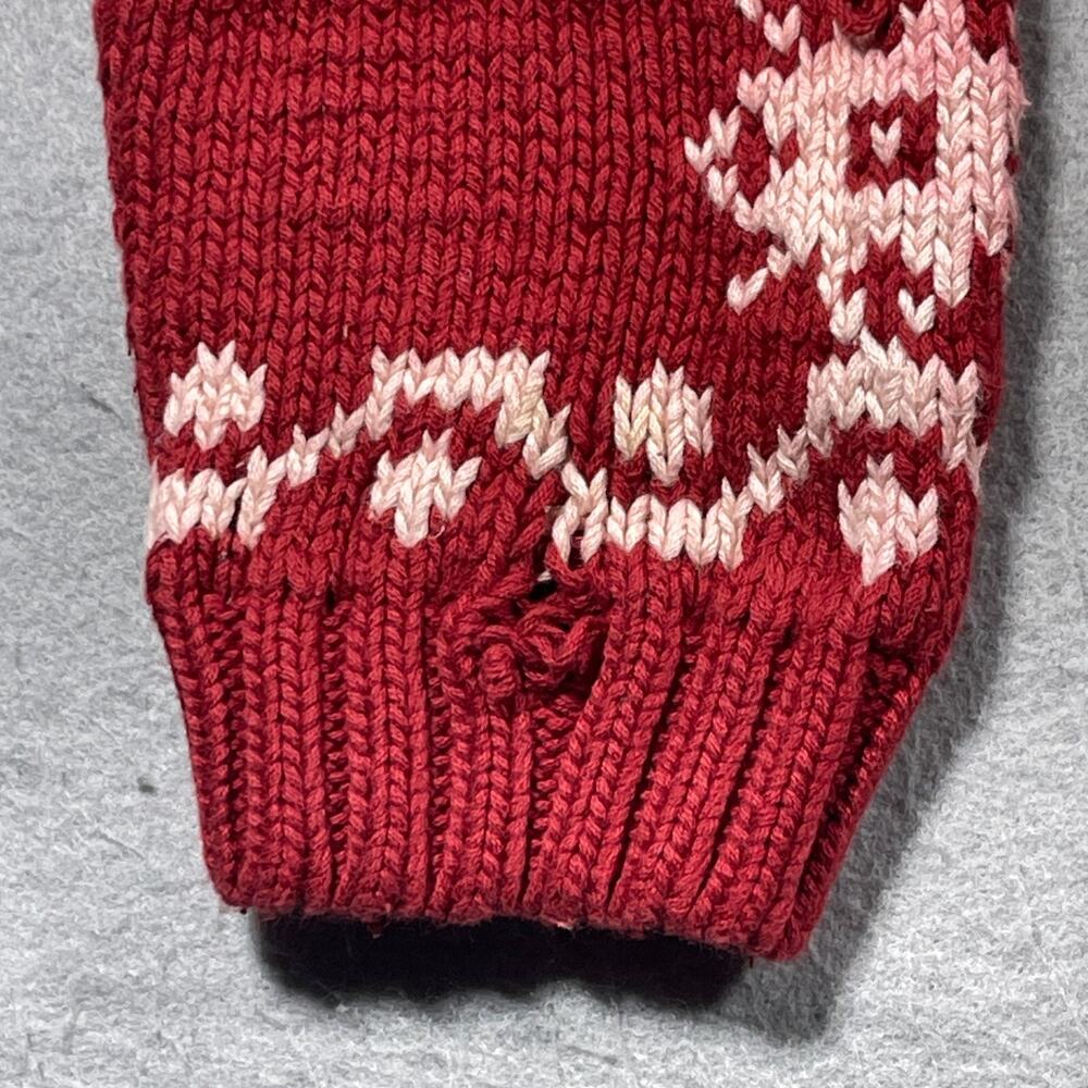 Vintage‎ 90’s Sweater Banana Republic Large Cotton Flower Print Grunge * Damage - Picture 7 of 14